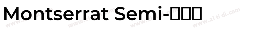 Montserrat Semi字体转换